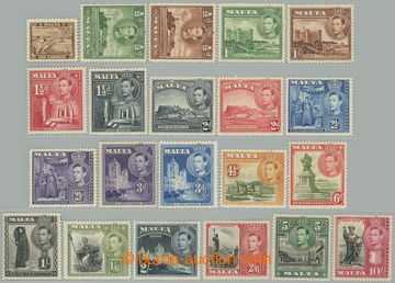 273855 - 1938-1943 SG.217-231, Jiří VI. - Motivy 1F - 10Sh; komplet