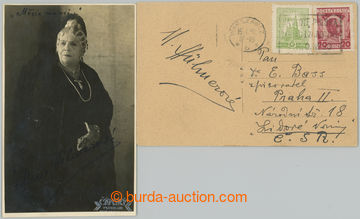 273891 - 1928 HÜBNEROVÁ Marie (1865-1931), slavná česká divadeln