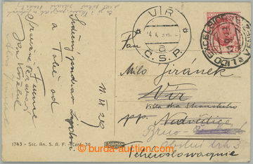 273901 - 1929 TENIS / pohlednice zaslaná z Jadranského šampionátu