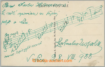 273907 - 1933 LEOPOLD Bohuslav (1888-1956), český houslista, kapeln