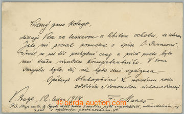 273912 - 1914 MAREŠ František (1857-1942), významný český fyzio