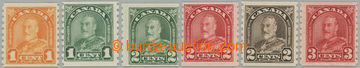 273917 - 1930-1931 SG.304-309, svitkové Jiří V. 1c - 3c; kompletn�