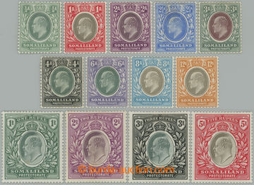 273922 - 1904 SG.32-44, Edvard VII. ½A - 5R, průsvitka Crown CA; ko