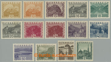 273930 - 1929-1930 ANK.498-511, Velké krajinky 10Gr - 2S, kompletní