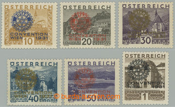 273933 - 1931 ANK.518-523, Rotary 10gr-1Sch; po nálepce, kat. * 300�
