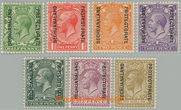 273938 - 1925-1927 SG.91-98, britské Jiří V. ½P - 1Sh s přetiske
