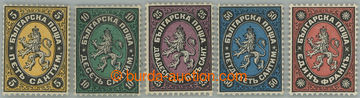 273939 - 1879 Mi.1-5, Znak 5C - 1Fr, kompletní neupotřebená série