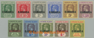 273940 - 1922 SG.1-11, přetiskové Leeward Islands Jiří V. ½P - 5