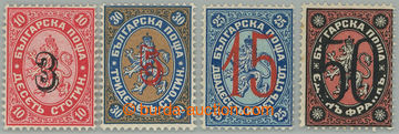 273947 - 1884-1885 Mi.21II-24II, přetiskové Znak 3St - 50St; komple