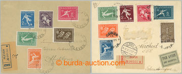 273949 - 1933 sestava 2 celistvostí: 1x R+let dopis do ČSR, vyfr. k