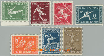 273951 - 1931 Mi.242-248, Balkánské hry 1L - 50L; kompletní série