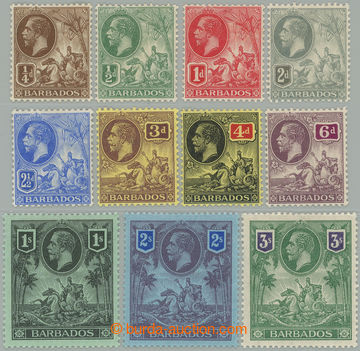 273956 - 1912-1916 SG.170-180, Jiří V. - Znak kolonie ¼P - 3Sh; ko