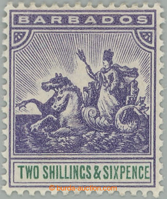 273958 - 1903 SG.115, Znak kolonie 2Sh6P fialová / zelená, průsvit