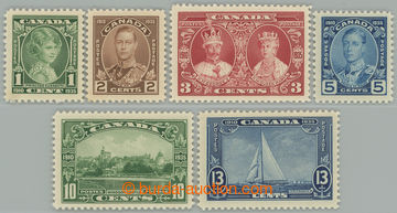 273981 - 1935 SG.335-340, Silver Jubilee 1c - 13c; kompletní série,