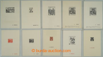 273987 - 1962-1989 SESTAVA / 24ks černotisků, mj. PT1, PT5A, 5B, 8,