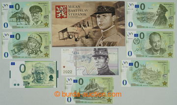 273995 -  PAMĚTNÍ BANKOVKY / sestava 7ks MEMOEURO, mj. Hrad Devín,