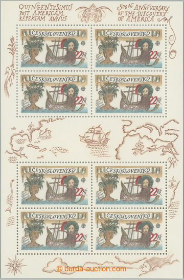 274015 - 1992 Pof.A3006, 500. výročí objevení Ameriky 22Kčs, ar�