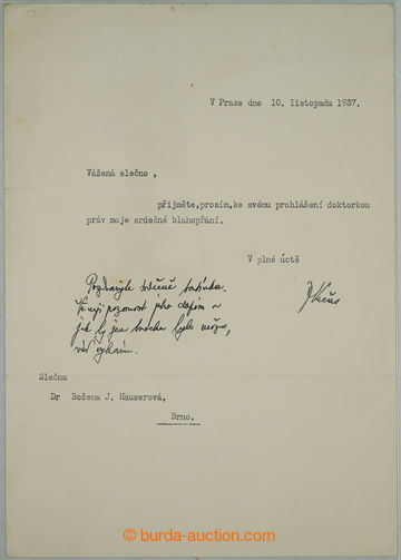 274044 - 1937 NEČAS Jaromír (1888-1945), český sociálně demokra