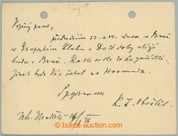 274049 - 1926 OBRÁTIL Karel Jaroslav (1866-1945), český kulturní 