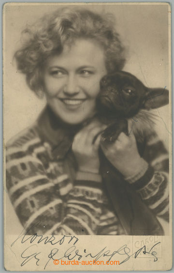 274059 -  SCHEINPFLUGOVÁ Olga (1902–1968), česká herečka, spiso