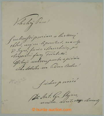 274068 -  STOJAN Antonín Cyril (1851-1923), moravský římskokatoli