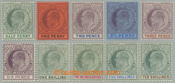 274069 - 1904 SG.44-53, Edvard VII. ½P - 10Sh; kompletní série v p