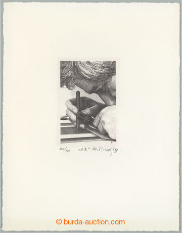 274077 - 1998 grafický list s otiskem rytiny pro FDC198 - Brunovský