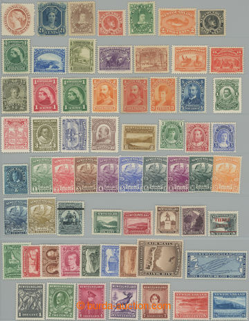 274087 - 1866-1935 SESTAVA / neupotřebených známek na kartě A4, m