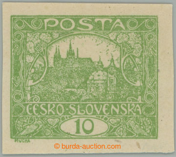 274089 -  Pof.6 Ob, 10h zelená s obtiskem na lepu; bez nálepky, dř