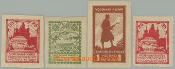 274092 - 1919 Pof.PP2-PP4, PP2A, Siluety 25kop-1Rbl, kompletní nezou