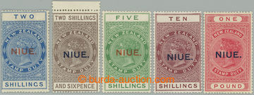 274111 - 1918-1929 SG.33-37, poštovně fiskální novozélandské Vi