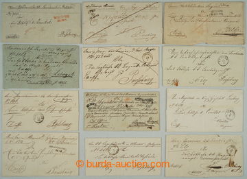 274115 - 1826-1865 POLSKÉ ÚZEMÍ / sestava 17ks skládaných předz