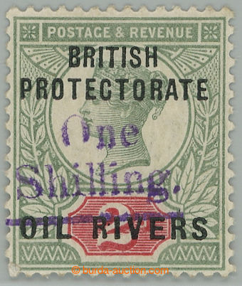 274116 - 1893 OIL RIVERS PROTECTORATE / SG.37, přetisková Viktorie 