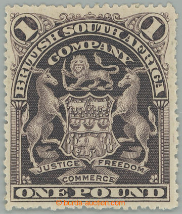 274132 -  SG.90, Znak £1 šedo-červeno fialová; pěkný kus s pův