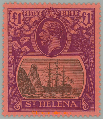 274134 - 1922-1937 SG.96, Jiří VI. Fregata před Jamestownem £1; b