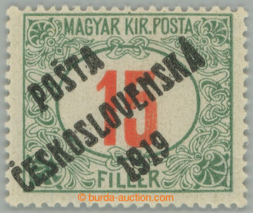 274137 -  Pof.137, Červené číslice 15f zelená / červená, I. ty