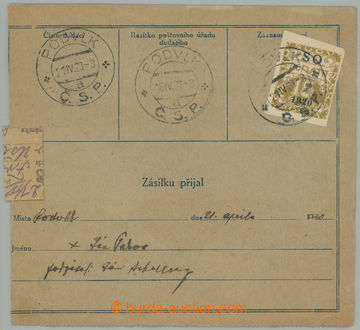 274147 - 1920 ORAVA - DOPLATNÍ / větší díl balíkové dobírkov�
