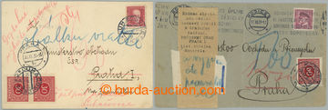 274150 - 1935 KYVADLOVÉ DOPISY /  sestava 2ks dopisů zatížených 