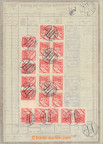 274156 - 1944 doručovací karta šekových poukázek s bohatou frank