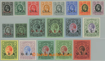 274175 - 1917-1921 SG.45-61, přetiskové Jiří V. 1c - 20R, přetis