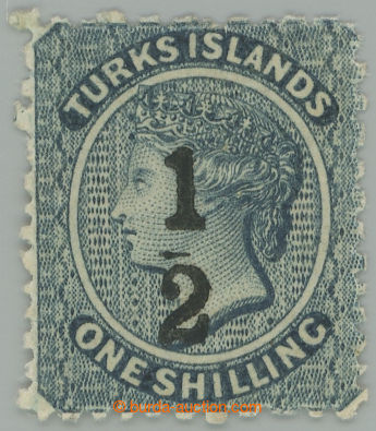 274180 - 1873- SG.9, přetisková Viktorie ½P/1Sh dull blue; pěkný