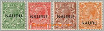 274187 - 1923 SG.13-16, overprint George V. ½P - 2P, overprint NAURU