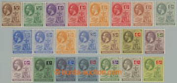 274189 - 1922-1929 SG.63-83, Jiří V. - Alegorie ¼P - 5Sh, průsvit