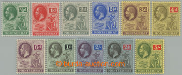274192 - 1916-1922 SG.49-59, Jiří V. - Alegorie, ½P - 5Sh, průsvi