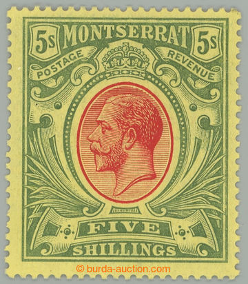 274193 - 1914 SG.48, Jiří V. 5Sh červená / zelená; bezvadný kus