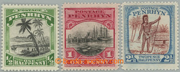 274197 - 1927-1929 SG.38-40, Motives ½P-2½P; complete very fine set