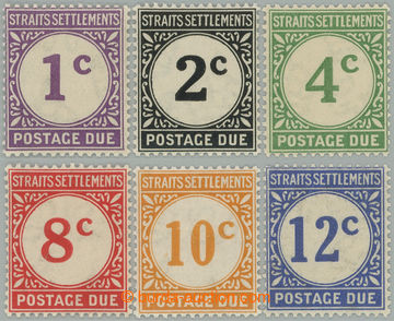 274211 - 1924-1926 SG.D1-D6, Doplatní 1c - 12c; kompletní bezvadná