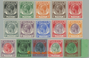 274212 - 1936-1937 SG.260-274, Jiří VI. 1c - $5, průsvitka Mult Sc