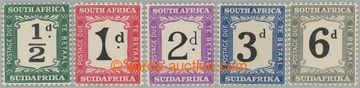 274221 - 1927-1928 SG.D17-D21, Doplatní ½P - 6P; kompletní bezvadn