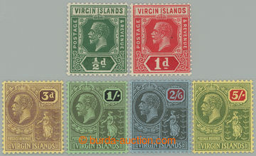 274229 - 1921-1928 SG.80-81, 82-85, Jiří V. ½P - 1P + Jiří V. - 